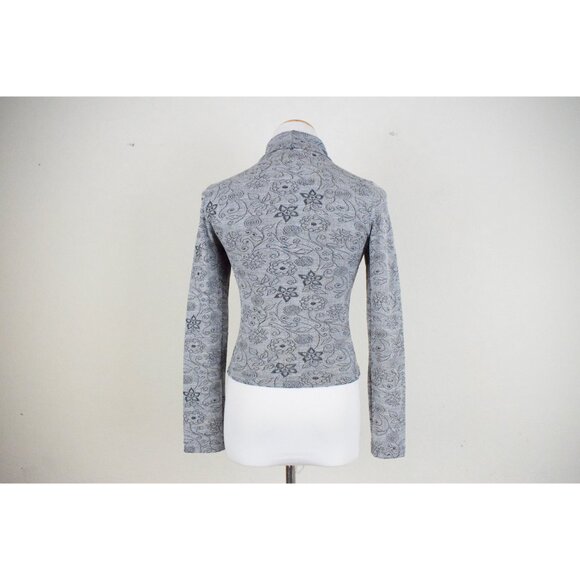 Vintage 80s‎ Polyester-Spandex Turtle Neck t shirt | size medium - Picture 3 of 10